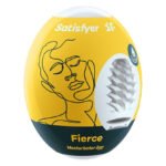 Самозмащувальний мастурбатор-яйце Satisfyer Masturbator Egg Fierce, одноразовий, не потребує змазки