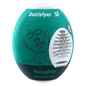 Самозмащувальний мастурбатор-яйце Satisfyer Masturbator Egg Naughty, одноразовий, не потребує змазки