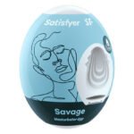 Самозмащувальний мастурбатор-яйце Satisfyer Masturbator Egg Savage, одноразовий, не потребує змазки