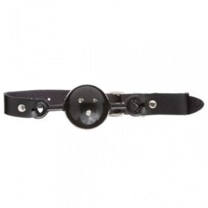 Кляп зі шкіри Loveshop Latex Comfort BREATHABLE BALL Gag BLACK