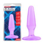 Анальна пробка на присосці Chisa Hi-Rubber бузкова