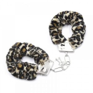 Наручники із хутром Metal, Leopard