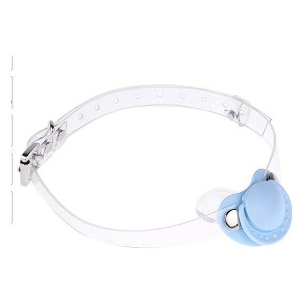 Кляп-соска Silicone Strap, Blue Кляп-соска Silicone Strap, Blue