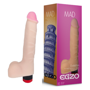Вібратор реалістичний EGZO MAD Ciberskin Fiery Lover на батарейках