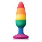 Райдужна анальна пробка COLOURFUL LOVE RAINBOW ANAL PLUG MEDIUM