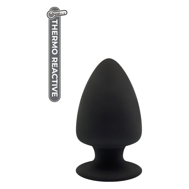 Термоактивна анальна пробка PREMIUM SILICONE PLUG S BLACK Термоактивна анальна пробка PREMIUM SILICONE PLUG S BLACK
