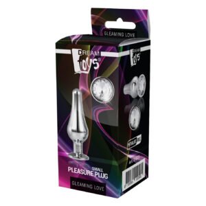 Анальна пробка конічної форми Dream Toys GLEAMING LOVE SILVER PLEASURE PLUG S