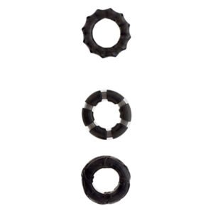 Набір кілець MENZSTUFF STRETCHY cock RINGS, SMOKE