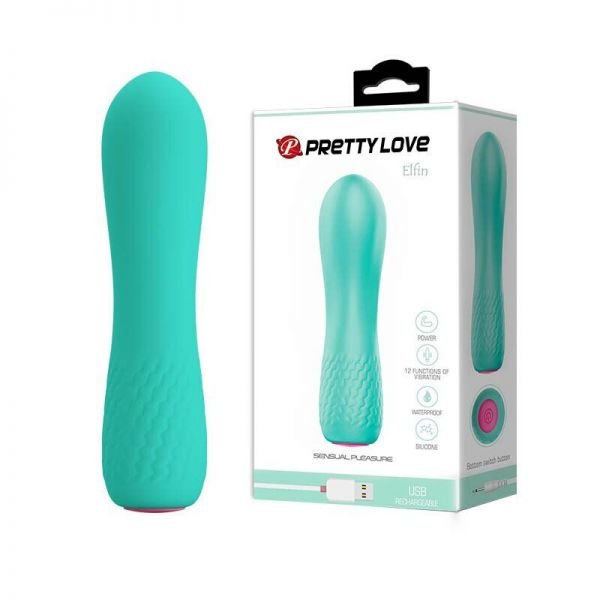 Міні вібромасажер Pretty Love ELFIN USB, Mint Міні вібромасажер Pretty Love ELFIN USB, Mint