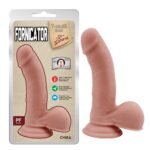 Фалоімітатор на присосці з мошонкою Chisa T-skin ReaL Fornicator, тілесний
