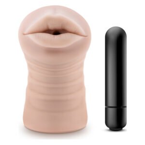 Мастурбатор-ротик з вібрацією M FOR MEN SKYE VANILLA