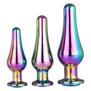 Набір анальних пробок конічної форми Dream Toys GLEAMING LOVE PLEASURE SET MULTICOLOUR