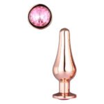 Анальна пробка конічної форми Dream Toys GLEAMING LOVE ROSE GOLD PLEASURE PLUG S