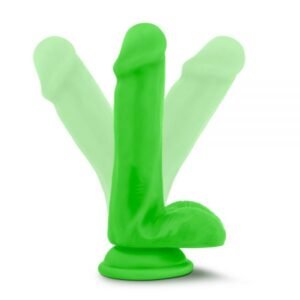 Фалоімітатор з подвійною щільністю NEO ELITE COCK W. BALLS NEON GREEN
