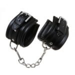 Наручники з ущільнювачем Luxury Fetish Rivet and Style BLACK