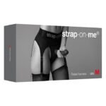 Труси для страпона з підв’язками для панчіх Strap-On-Me REBEL HARNESS - S