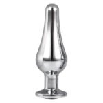 Анальна пробка конічної форми Dream Toys GLEAMING LOVE SILVER PLEASURE PLUG S