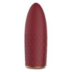 Компактний вібромасажер з рельєфною поверхнею Dream Toys Marly, бордовий, 11 х 4 см