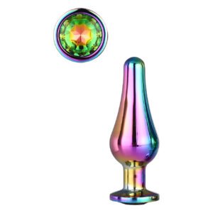 Анальна пробка конічної форми Dream Toys GLEAMING LOVE COLOURED PLEASURE PLUG S