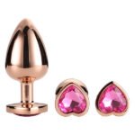 Набір анальних пробок GLEAMING LOVE ROSE GOLD PLUG SET