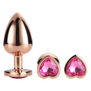 Набір анальних пробок GLEAMING LOVE ROSE GOLD PLUG SET