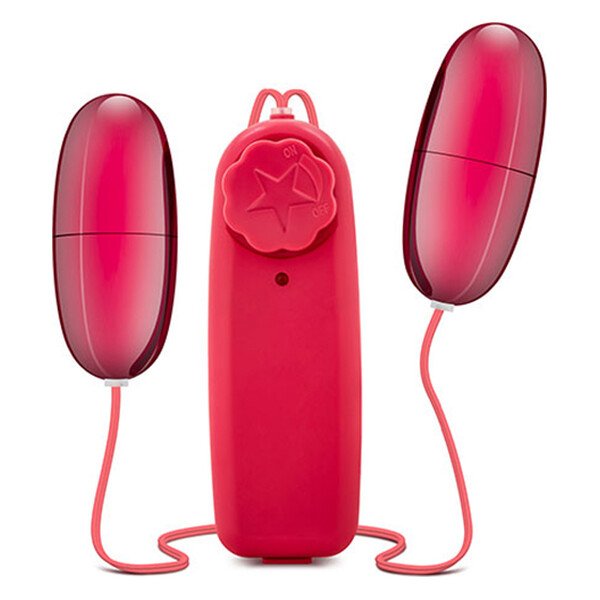 Віброяйце подвійне DOUBLE POP EGGS CERISE Віброяйце подвійне DOUBLE POP EGGS CERISE