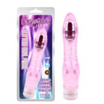 Вібратор прозорий Chisa Crystal Jellie на батарейках, рожевий