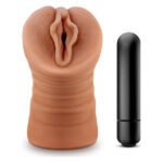 Мастурбатор вагін реалістичний Blush M For Men Sofia з вібруючою кулею, коричневий
