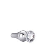 Анальна пробка конічної форми Dream Toys GLEAMING LOVE SILVER PLEASURE PLUG S