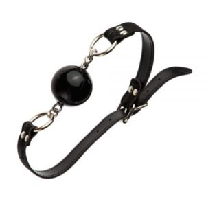 Кляп силікон на ланцюжку LOVESHOP BLK BREATHABLE BALL GAG
