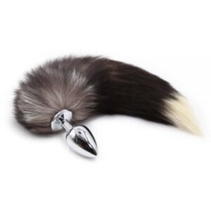 Анальна пробка з хвостом Єнот, Raccoon Tail M