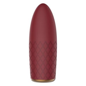 Компактний вібромасажер з рельєфною поверхнею Dream Toys Marly, бордовий, 11 х 4 см