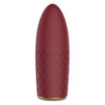 Компактний вібромасажер з рельєфною поверхнею Dream Toys Marly, бордовий, 11 х 4 см