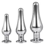 Набір анальних пробок конічної форми Dream Toys GLEAMING LOVE PLEASURE SET SILVER