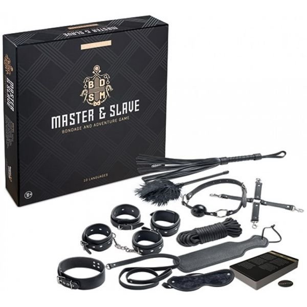 Набір БДСМ 10 предметів Master& Slave, Black Набір БДСМ 10 предметів Master& Slave, Black
