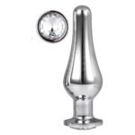 Анальна пробка конічної форми Dream Toys GLEAMING LOVE SILVER PLEASURE PLUG L