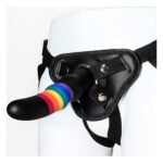 Страпон жіночий Райдужний COLOURFUL LOVE STRAP ON SOLID DILDO