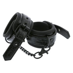 Наручники BLAZE LUXURY HANDCUFF CROCO BLACK