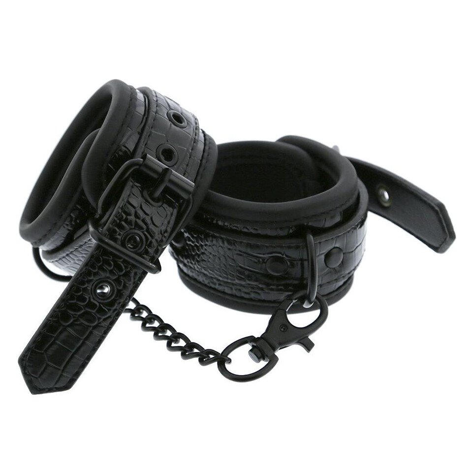 Наручники BLAZE LUXURY HANDCUFF CROCO BLACK Наручники BLAZE LUXURY HANDCUFF CROCO BLACK