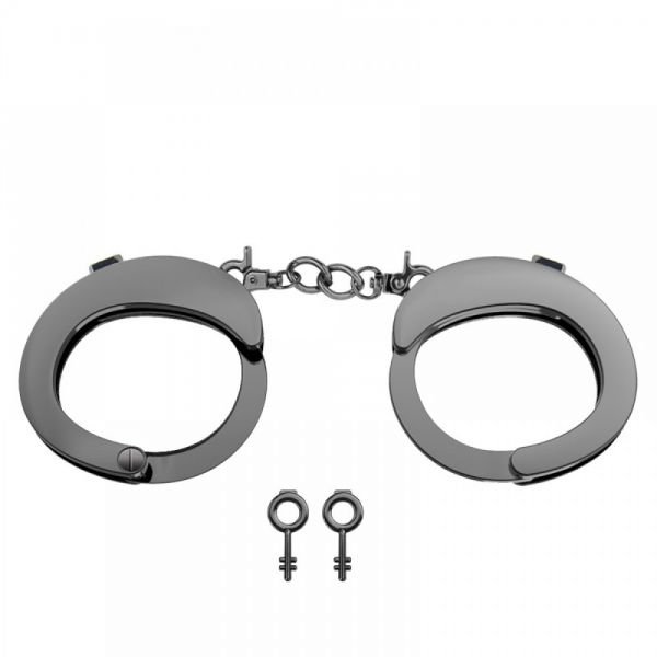 Наручники Розбірні Premium Metal Romfun, Black Наручники Розбірні Premium Metal Romfun, Black