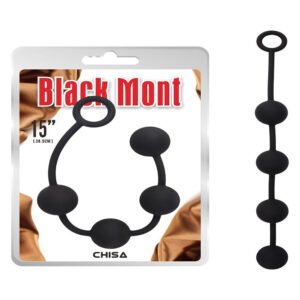 Анальні буси Chisa Black Mont Storm Beads чорні, M