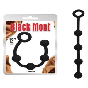 Анальні буси Chisa Black Mont ”P” Storm Beads чорні, S
