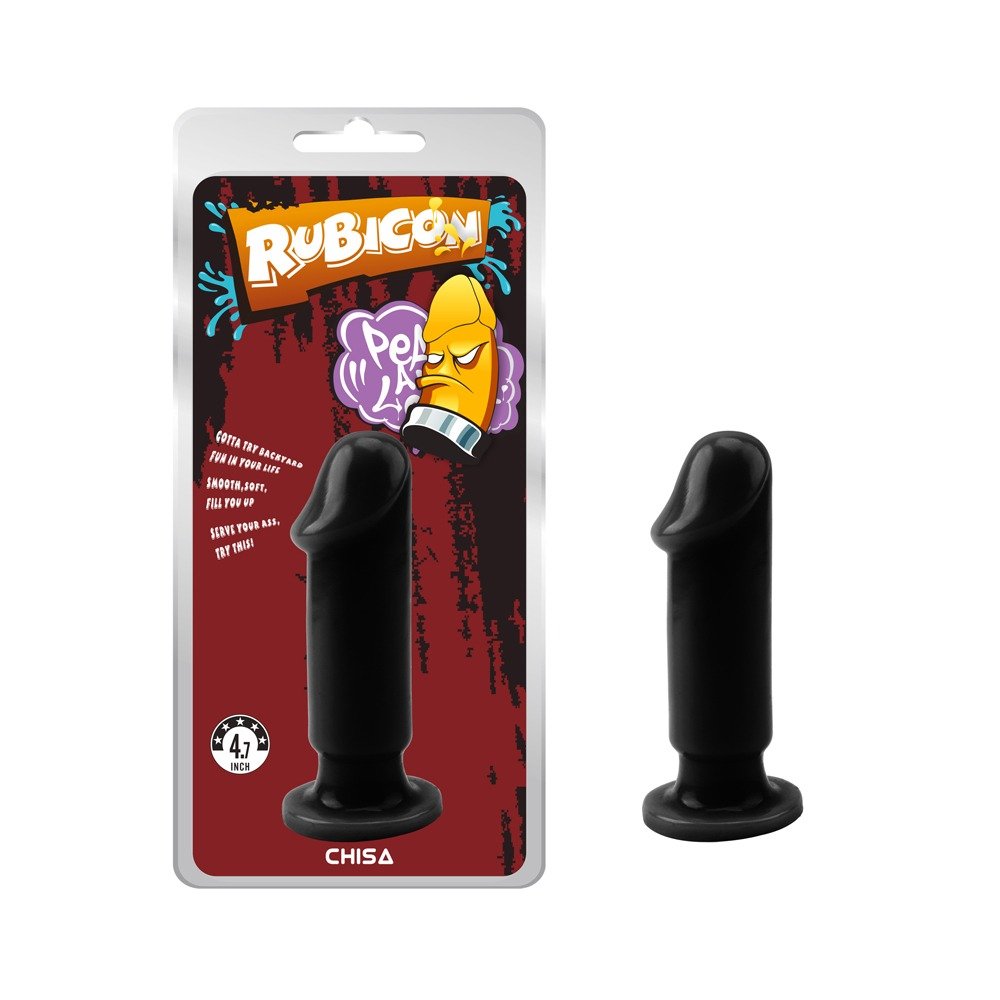 Анальний плаг Chisa Rubicon 4,7 на присосці, чорний Анальний плаг Chisa Rubicon 4,7 на присосці, чорний