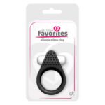 Кільце ерекційне з рельєфним виступом для клітора Dream Toys All Time Favorites чорне