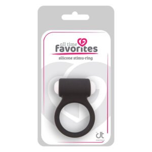 Ерекційне кільце зі знімною віброкулею Dream Toys All Time Favorites чорне