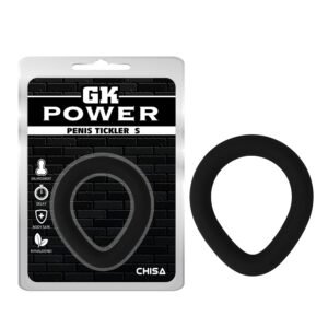 Ерекційне кільце довгастої форми Chisa GK Power, силіконове, чорний