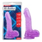 Фалоімітатор реалістичний Chisa HI-RUBBER 7.5 на присосці, фіолетовий