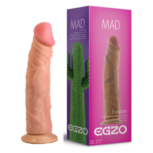 Фалоімітатор реалістичний EGZO MAD Ciberskin Assertive Lover на присосці, тілесний