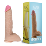 Фалоімітатор реалістичний EGZO Mad Evolution Ciberskin Passionate Lover на присосці, тілесний