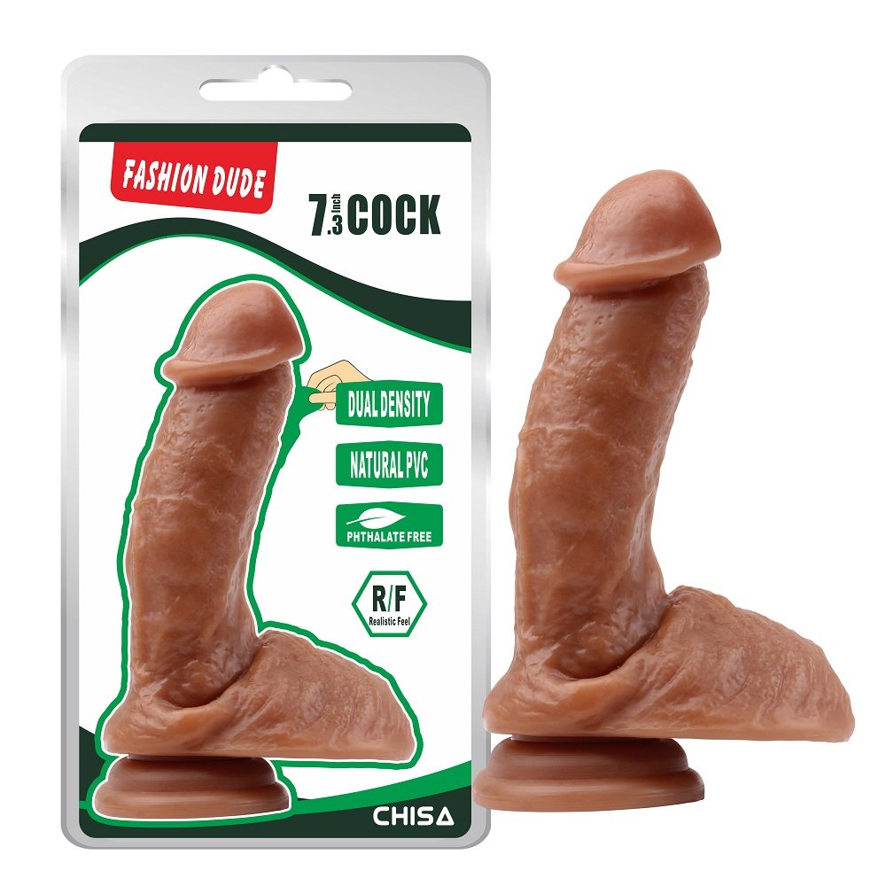 Фалоімітатор коричневий Chisa Fashion Dude 7.3 Cock Фалоімітатор коричневий Chisa Fashion Dude 7.3 Cock